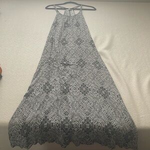 Black and white maxi dress